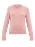Matchesfashion.com Queene And Belle - Tushingham Crown Embroidered Cashmere Sweater - Womens - Pink