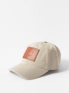 Acne Studios - Cunov Face Patch Cotton-canvas Baseball Cap - Mens - Beige