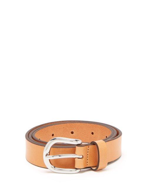 Matchesfashion.com Isabel Marant - Zap Skinny Leather Waist Belt - Womens - Tan