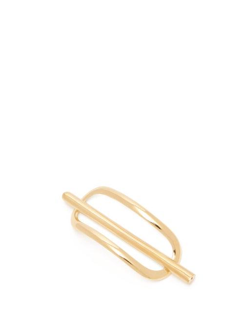 Matchesfashion.com Alta Ora - Gold Vermeil Oblong Hair Barrette - Womens - Gold