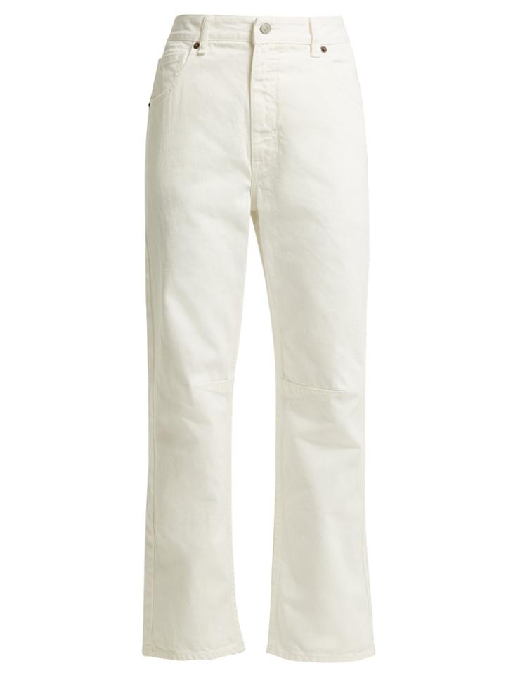 Mm6 Maison Margiela Straight Leg Cropped Jeans