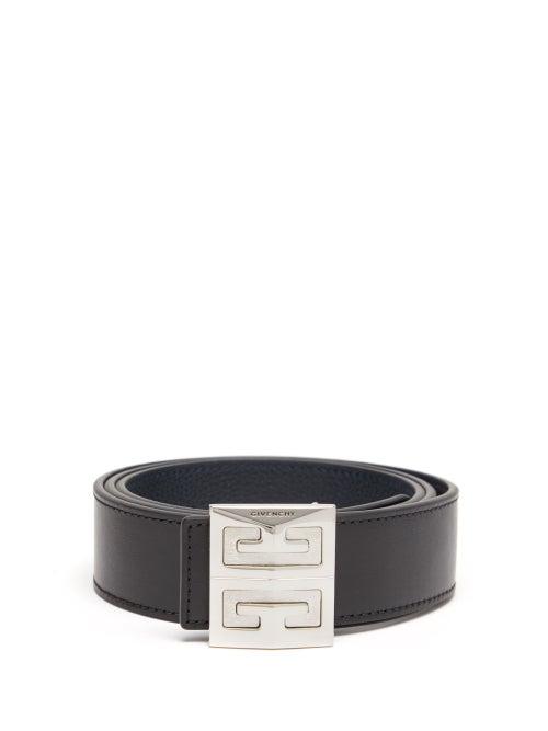 Givenchy - 4g-buckle Leather Belt - Mens - Black