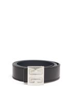 Givenchy - 4g-buckle Leather Belt - Mens - Black