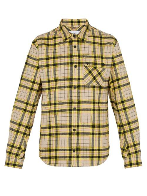 Matchesfashion.com Aztech Mountain - Baldwin Checked Cotton Shirt - Mens - Yellow Multi