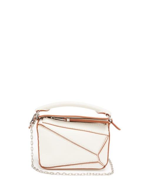 Matchesfashion.com Loewe Paula's Ibiza - Puzzle Nano Leather Cross-body Bag - Womens - White