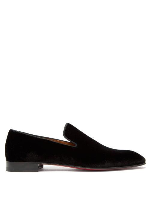 Matchesfashion.com Christian Louboutin - Dandelion Velvet Loafers - Mens - Black