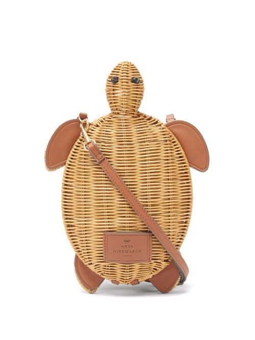 Matchesfashion.com Anya Hindmarch - Turtle Wicker Cross-body Bag - Womens - Beige