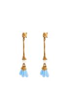 Matchesfashion.com Valentino - Bead Embellished Earrings - Womens - Blue