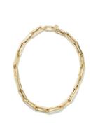 Lauren Rubinski - Large Diamond & 14kt Chain-link Necklace - Womens - Yellow Gold