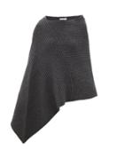 The Row - Atna Ribbed-cashmere Poncho - Womens - Dark Grey