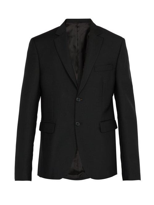 Matchesfashion.com Acne Studios - Brobyn Single Breasted Wool Blend Blazer - Mens - Black