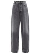Matchesfashion.com Balenciaga - High-rise Wide-leg Jeans - Womens - Black