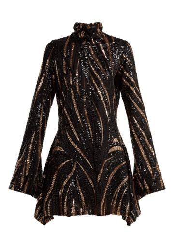 Halpern Sequinned Mini Dress
