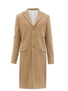 Matchesfashion.com Givenchy - Single Breasted Wool Blend Overcoat - Mens - Camel