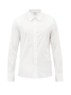 Matchesfashion.com Bottega Veneta - Cotton-blend Stretch-poplin Shirt - Mens - White