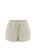 Raey - Elasticated-waist Nepped Jersey Running Shorts - Womens - Grey