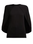Matchesfashion.com Givenchy - Cape Panel Jersey Top - Womens - Black