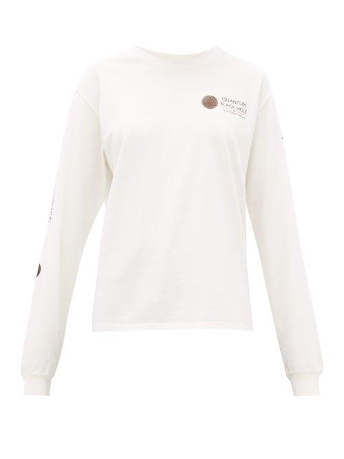 Matchesfashion.com Phipps - Quantum Black Hole Organic Cotton T Shirt - Womens - White