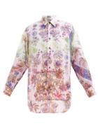 Etro - Paisley-print Silk-crepe Shirt - Mens - Multi