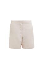 Matchesfashion.com Raey - Elasticated Back Wool Blend Shorts - Womens - Pink