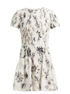 Matchesfashion.com Sir - Marele Floral Print Linen Mini Dress - Womens - White Multi