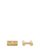 Matchesfashion.com Alice Made This - Kitson H Shaped Brass Cufflinks - Mens - Gold