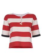 Matchesfashion.com Marni - Intarsia-striped Knitted Top - Womens - Red Multi