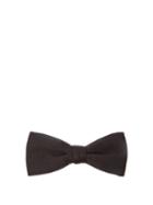 Matchesfashion.com Saint Laurent - Textured Silk Bow Tie - Mens - Black
