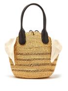 Matchesfashion.com Muu - Tina Woven Grass Basket Bag - Womens - Cream