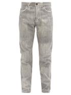 Matchesfashion.com John Elliott - The Daze Bleached-denim Straight-leg Jeans - Mens - Grey