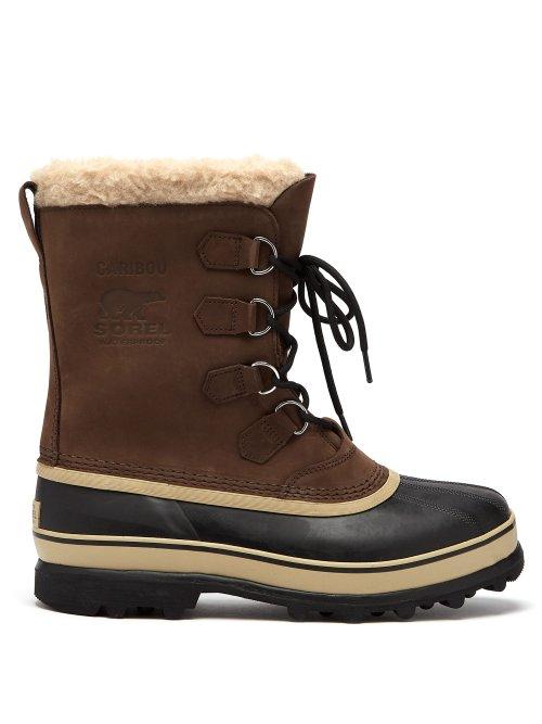 Matchesfashion.com Sorel - Caribou Suede Ski Boots - Mens - Brown