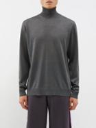 Etro - Metallic Rollneck Sweater - Mens - Grey