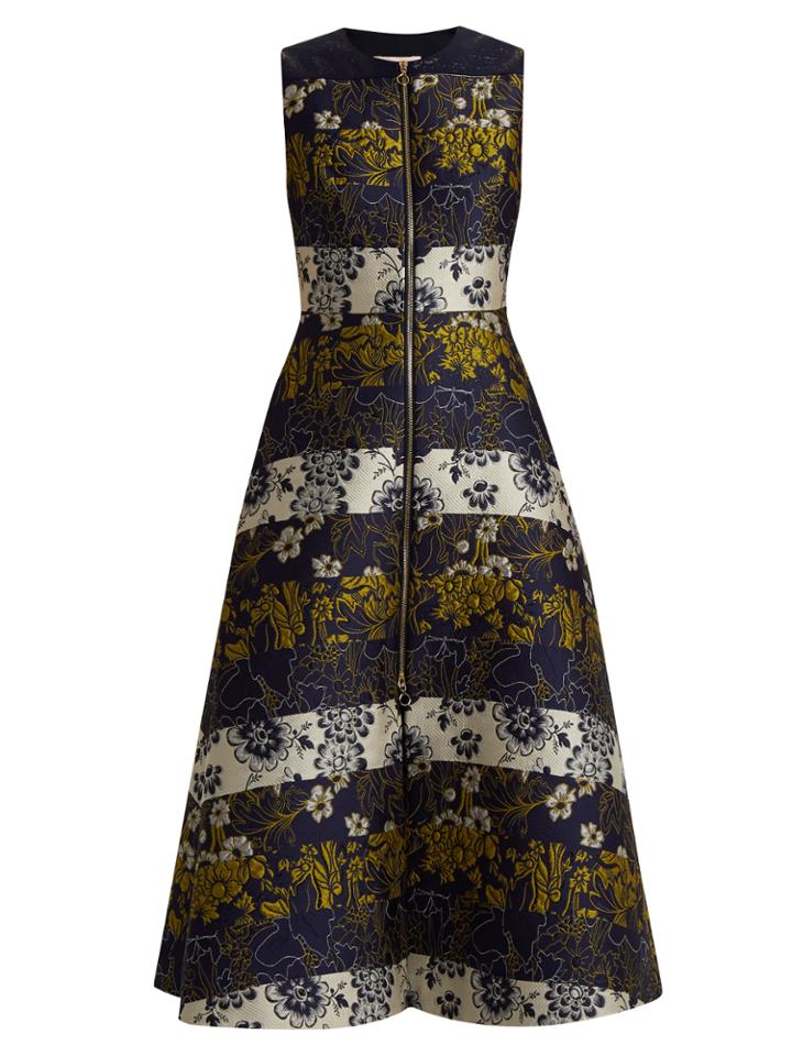 Roksanda Serra Floral-jacquard Sleeveless Dress