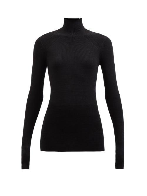 Isabel Marant - Heko High-neck Wool-blend Sweater - Womens - Black