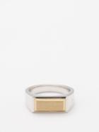 Tom Wood - Peaky 9kt Gold And Sterling-silver Ring - Mens - Silver Gold
