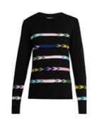 Barrie Summer Sailor Crew-neck Cashmere Sweater