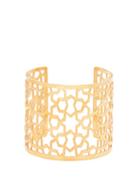 Matchesfashion.com Pippa Small Turquoise Mountain - Firbaa Laser Cut Gold Vermeil Cuff - Womens - Gold