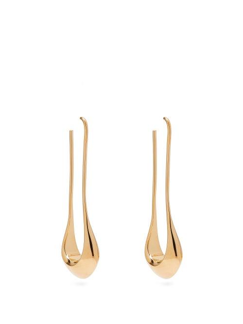Matchesfashion.com Lemaire - Long Drop Earrings - Womens - Gold