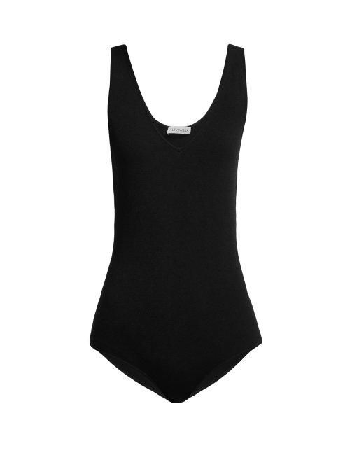 Matchesfashion.com Altuzarra - Sculpting V Neck Body - Womens - Black