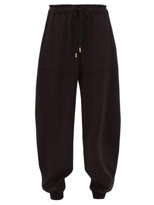 Matchesfashion.com Chlo - Tapered-leg Crpe Track Pants - Womens - Black