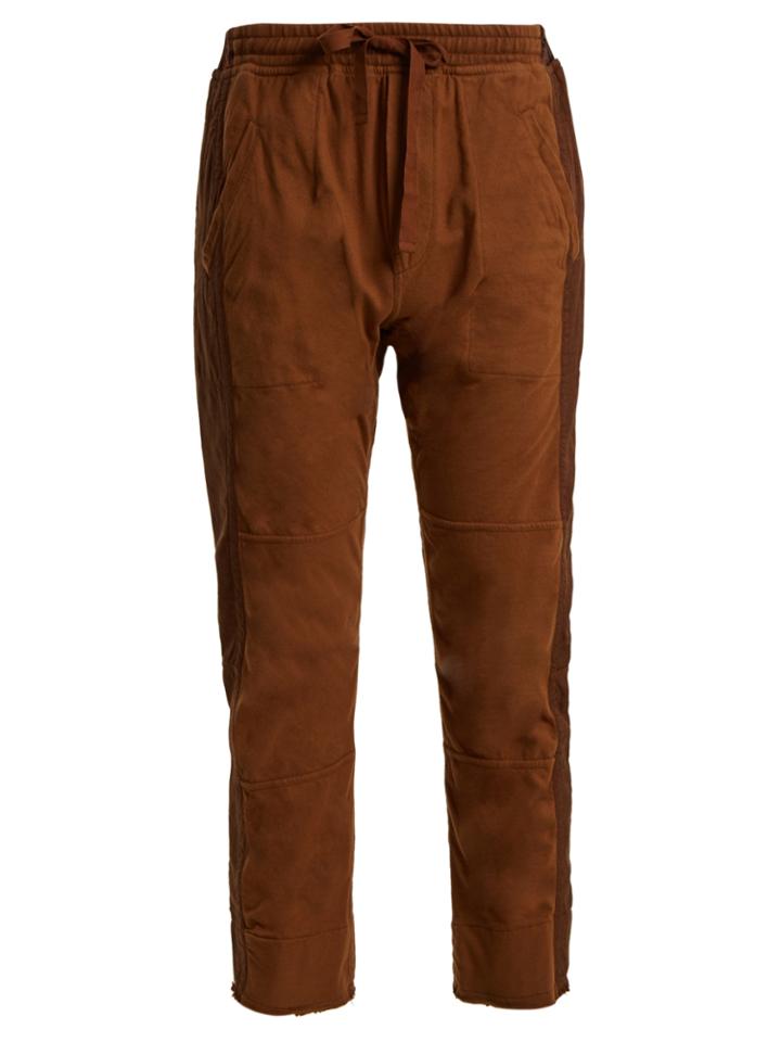 Haider Ackermann Hals Contrast-panel Cotton Track Pants
