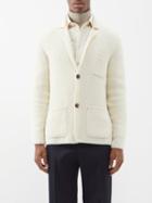 Brioni - Ribbed Cashmere Cardigan - Mens - Cream