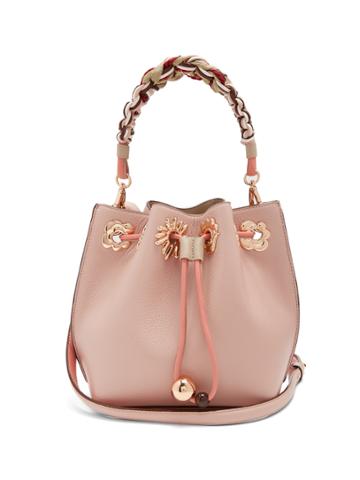 Sophia Webster Romy Mini Leather Drawstring Bucket Bag