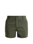 Nili Lotan Carpenter Cotton-blend Frayed Shorts