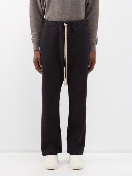 Fear Of God - Eternal Fleece Cotton-jersey Track Pants - Mens - Black
