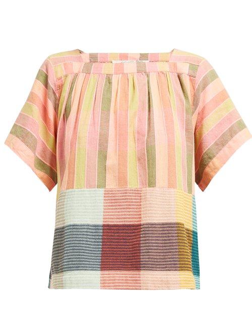 Matchesfashion.com Ace & Jig - Vista Striped Cotton Top - Womens - Multi