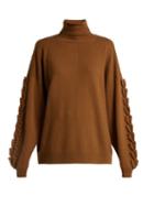 Matchesfashion.com Barrie - Timeless Roll Neck Cashmere Sweater - Womens - Dark Brown