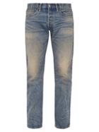 Matchesfashion.com Rrl - Straight Leg Stonewash Jeans - Mens - Light Blue
