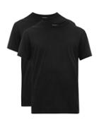 Matchesfashion.com Reigning Champ - Set Of Two Cotton Jersey T Shirts - Mens - Black