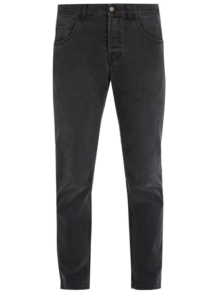 Gucci Panther-appliqu Slim-leg Jeans